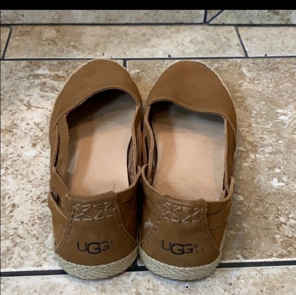UGG Women's size 7.5 Tab Leather Flats - Picture 5 of 9
